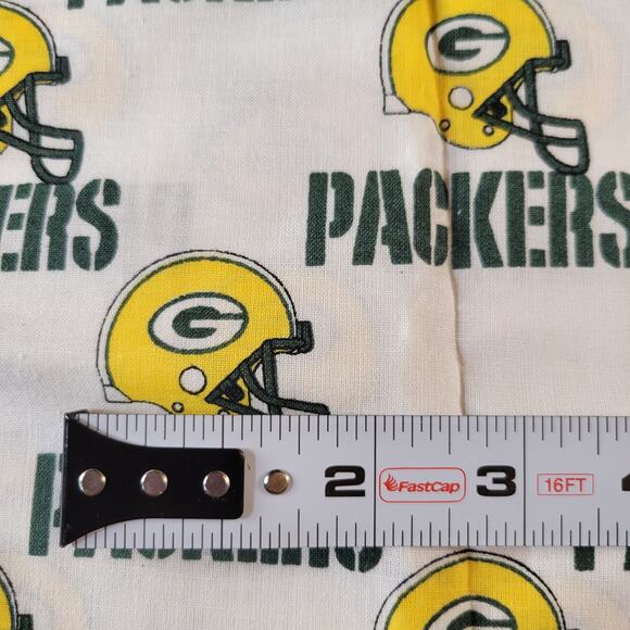 Green Bay Packers Fabric 3 Piece NFL Licensed 1994 Cotton 2yd + Remnants Vintage - Picture 10 of 16